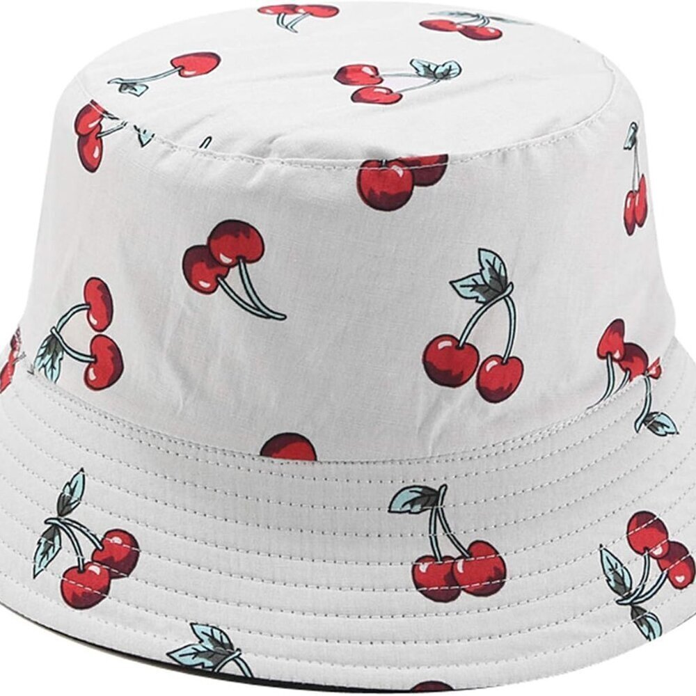 Reversible Unisex Bucket Hat Cotton Sun Rain Protection Travel Accessories